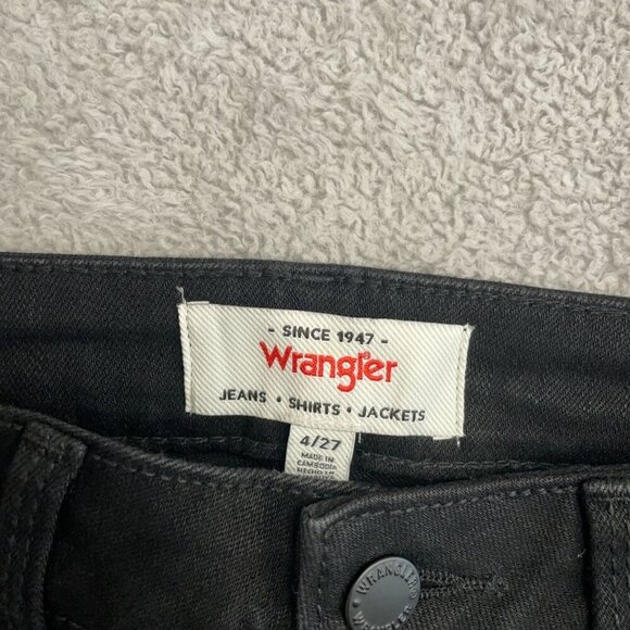 NEW Wrangler Women's Size 4 High-Rise Black Bootcut Jeans Stretch Denim - Picture 7 of 11